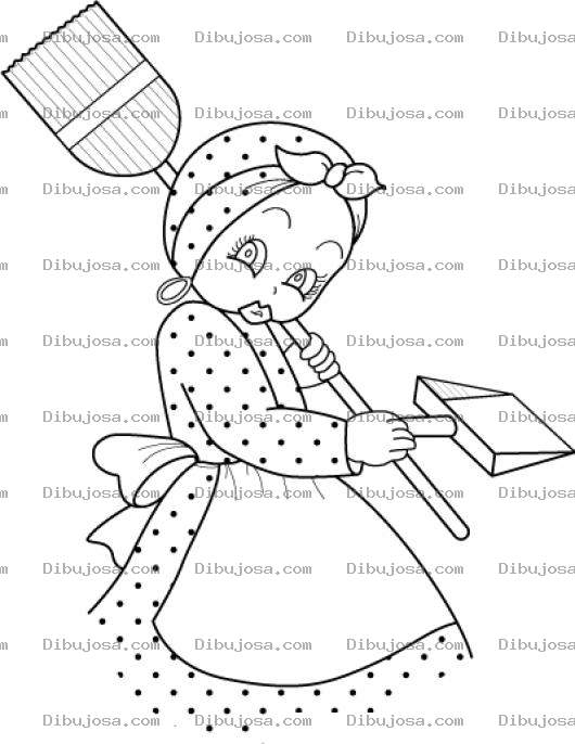 Dibujo para colorear Negrita Cucurumbe Para Pintar Y Colorear