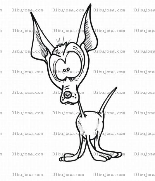 Dibujo para colorear Colorear Perro chiguagua flacucho