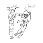 Dibujo para colorear Dibujo De Golpe En La Cara Para Pintar Y Colorear