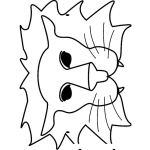 Dibujo para colorear Mascara De Leon Para Imprimir Recortar Y Colorear