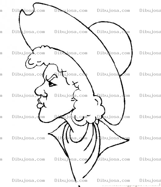 Dibujo para colorear Dibujo De Mujer Vaquera Para Pintar Y Colorear Baquera
