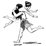Dibujo para colorear Dibujo De Hombre Robandose A Una Mujer Para Pintar Y Colorear