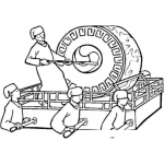 Dibujo para colorear Dibujo De Ceremonia Koreana Para Pintar Y Colorear