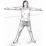 Dibujo para colorear Dibujo De Hombre Estirandose Para Pintar Y Colorear