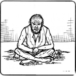 Dibujo para colorear Dibujo De Job De La Biblia Para Pintar Y Colorear