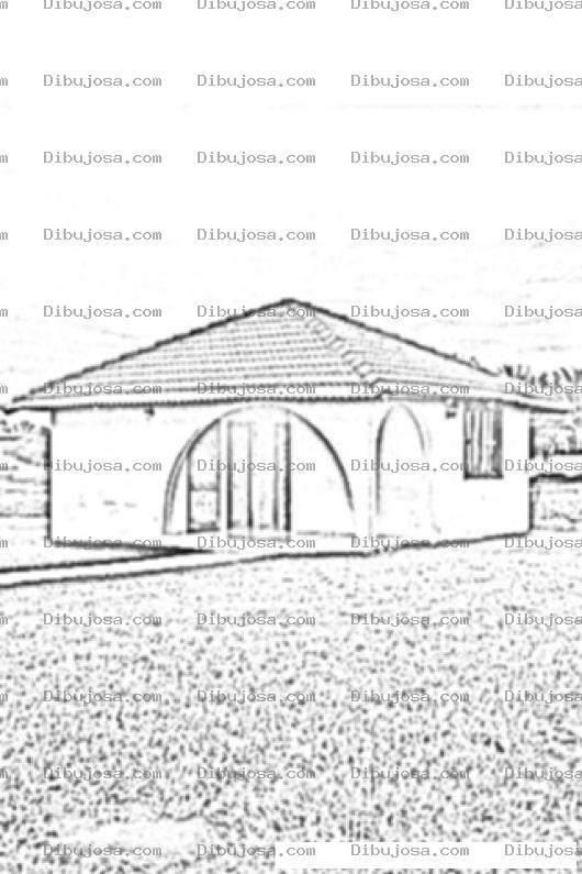 Dibujo para colorear Casita De Campo Para Colorear