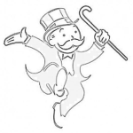Dibujo para colorear Dibujo Del Hombre Rico De Monopoly Para Pintar Y Colorear