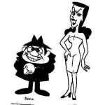 Dibujo para colorear Dibujo De Boris Y Natasha Para Pintar Y Colorear