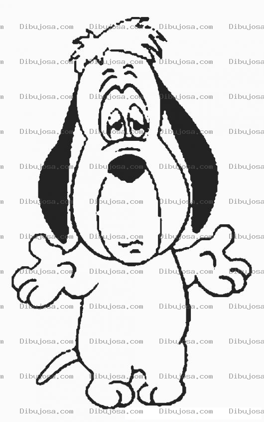 Dibujo para colorear Dibujo De Droopy D Para Pintar Y Colorear Al Perrito Drupi Di