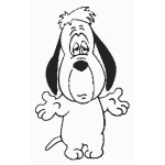 Dibujo para colorear Dibujo De Droopy D Para Pintar Y Colorear Al Perrito Drupi Di