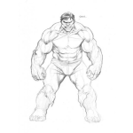 Dibujo para colorear Dibujo Del Increible Hulk Para Pintar Y Colorear A Hulck