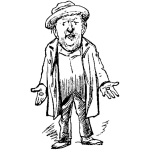 Dibujo para colorear Dibujo De Hombre Desemplado Y Sin Trabajo Para Pintar Y Colorear