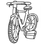 Dibujo para colorear Dibujo De Bicicleta De Nino Para Pintar Y Colorear