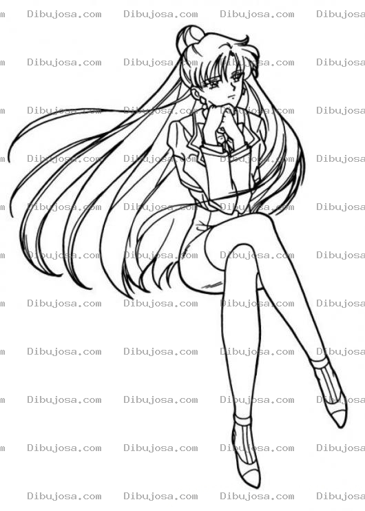 Dibujo para colorear Sailor Moon Para Pintar Y Colorear