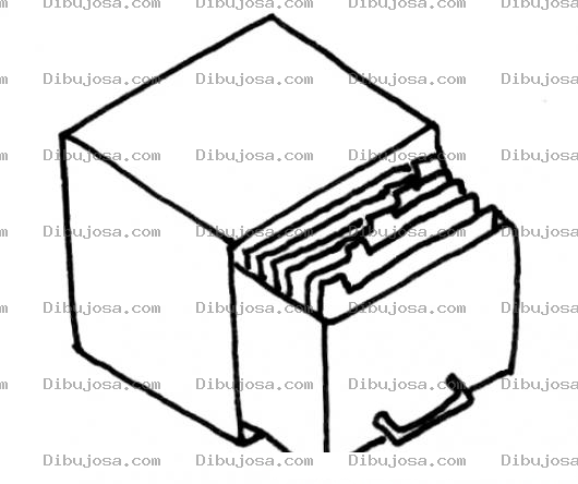 Dibujo para colorear Dibujo De Archivo Con Folders Para Pintar Y Colorear