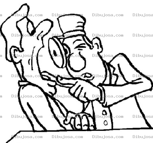 Dibujo para colorear Dibujo De Medico Revisando La Garganta De Un Pasiente Para Pintar Y Colorear Otorrinolaringologo