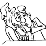 Dibujo para colorear Dibujo De Medico Revisando La Garganta De Un Pasiente Para Pintar Y Colorear Otorrinolaringologo