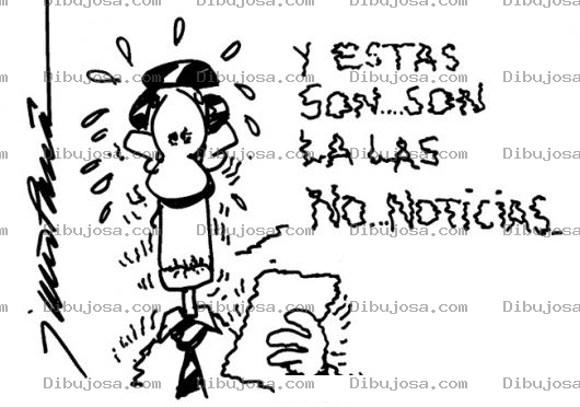 Dibujo para colorear Dibujo De Tartamudo Tartajo Nervioso Dando Las Noticias En Un Noticiero De Television Para Pintar Y Colorear