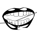 Dibujo para colorear Dibujo De Hilo Dental Para Pintar Y Colorear Dental Floss
