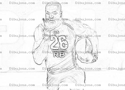 Dibujo para colorear Demarco Murray Online Coloring Page Para Pintar Y Colorear