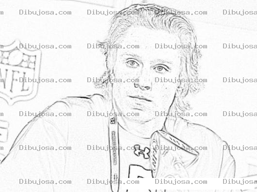 Dibujo para colorear Blaine Gabbert Online Coloring Page Para Pintar Y Colorear A Blainegabbert De La NFL