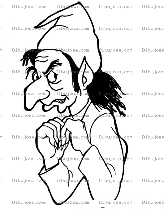 Dibujo para colorear Dibujo De Rumpelstiltskin Para Pintar Y Colorear