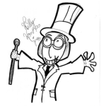 Dibujo para colorear Dibujo De Willy Wonka Para Pintar Y Colorear