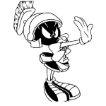 Dibujo para colorear Dibujo Del Marciano Marvin Para Pintar Y Colorear