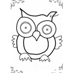 Dibujo para colorear Colorear Tecolote