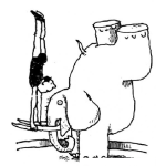 Dibujo para colorear Dibujo De Elefante De Circo Equilibrista Para Pintar Y Colorear