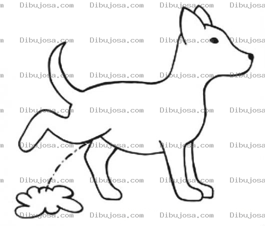 Dibujo para colorear Dibujo De Perrito Orinando Para Imprimir Pintar Y Colorear Perro Meando