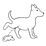 Dibujo para colorear Dibujo De Perrito Orinando Para Imprimir Pintar Y Colorear Perro Meando