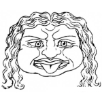 Dibujo para colorear Dibujo De Persona Con La Lengua De Fuera Para Pintar Y Colorear Hombre Sacando La Lengua