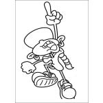 Dibujo para colorear Dibujo De Nina Apuntando Al Cielo Dando La Honra Y La Gloria A DIOS Todo Poderoso