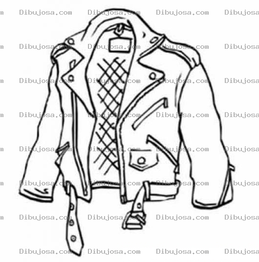 Dibujo para colorear Dibujo De Chumpa De Cuero Argentina Para Pintar Y Colorear Chaqueta O Chamarra De Piel
