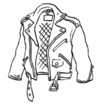 Dibujo para colorear Dibujo De Chumpa De Cuero Argentina Para Pintar Y Colorear Chaqueta O Chamarra De Piel