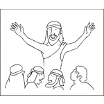 Dibujo para colorear Dibujo De Jesus Hablandole A Sus Discipulos Para Pintar Y Colorear Dicipulos De Jesus Disipulos De DIOS