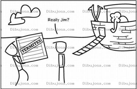 Dibujo para colorear Dibujo De Termitas Entrando Al Arca De Noe Para Pintar Y Colorear