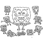 Dibujo para colorear Colorear BobEsponja