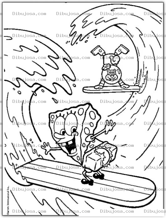 Dibujo para colorear Bob Esponja para colorear