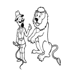 Dibujo para colorear Dibujo De Domador De Leones Para Pintar Y Colorear Entrendor De Leones