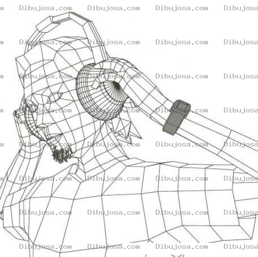 Dibujo para colorear Dibujo De Chico 3D Escuchando Muscia Con Audifonos Para Pintar Y Colorear Muchacho Dibujado y Renderizado En Autocad