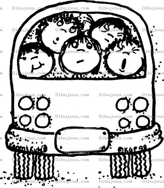 Dibujo para colorear Dibujo De Familia Viajando En Una Panelita Volkswagen Para Pintar Y Colorear