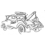 Dibujo para colorear Dibujo De Grua Para Pintar Y Colorear