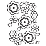Dibujo para colorear Colorear Hoja De Flores Para Imprimir Y Pintar