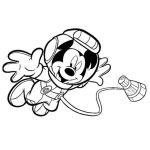 Dibujo para colorear Mickey Mouse Astronauta Para Pintar Y Colorear Dibujo De Mickeymouse En El Espacio Mickeyastronauta