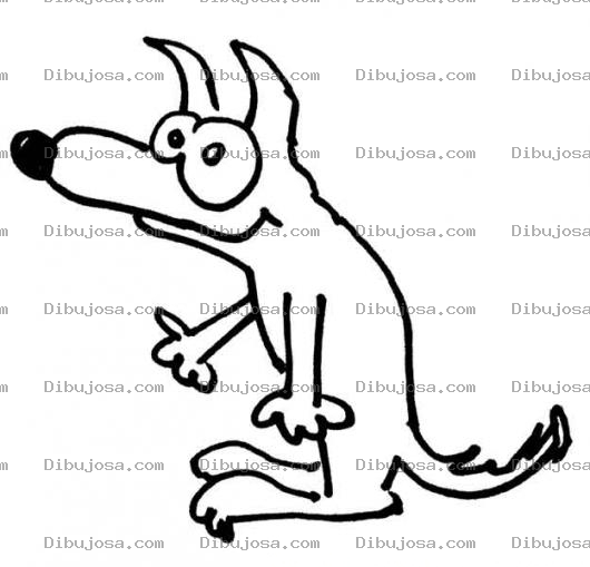 Dibujo para colorear Dibujo De Perrito Dando La Patita Para Pintar Y Colorear Chucho Saludando Con La Mano Extendida Diciendo Mucho Gusto