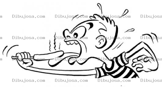 Dibujo para colorear Dibujo De Nino Comiendo Chocobanano Caliente Para Pintar Y Colorear