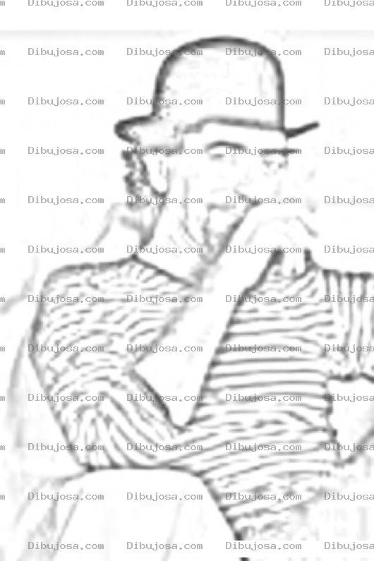 Dibujo para colorear Joaquinsabina Dibujo De Joaquin Sabina Para Colorear