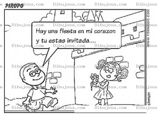 Dibujo para colorear Piropo Para Colorear